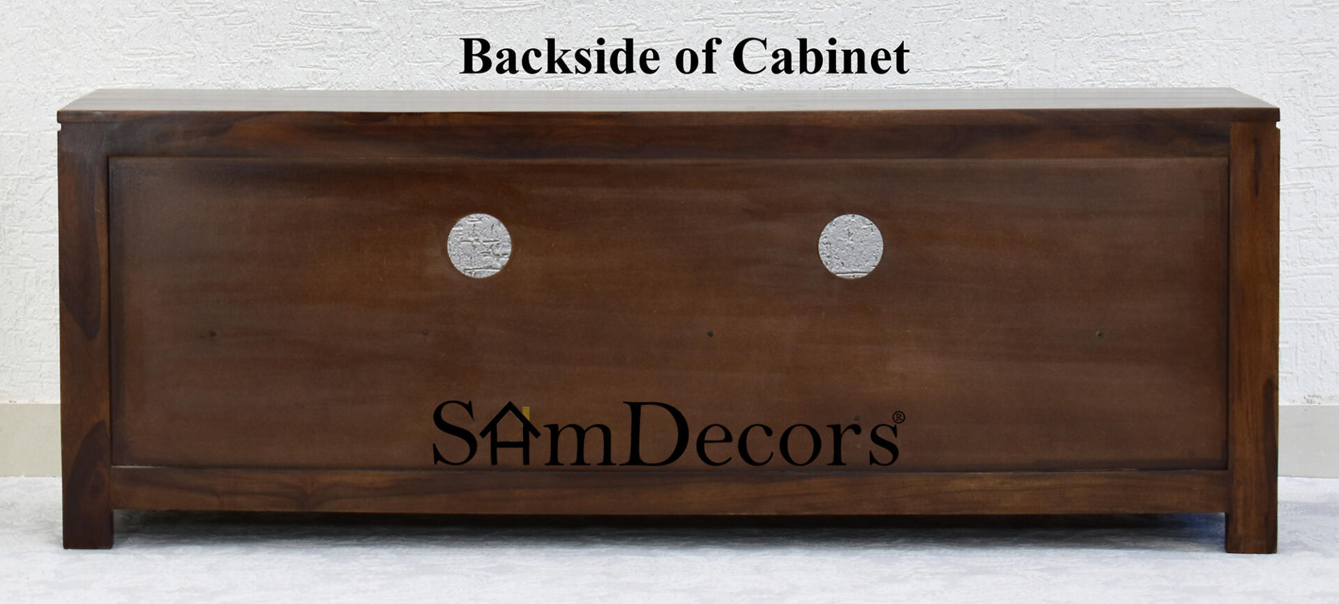 Mary Multipurpose TV Entertainment Unit/Cabinet - Dark Walnut - Image 5